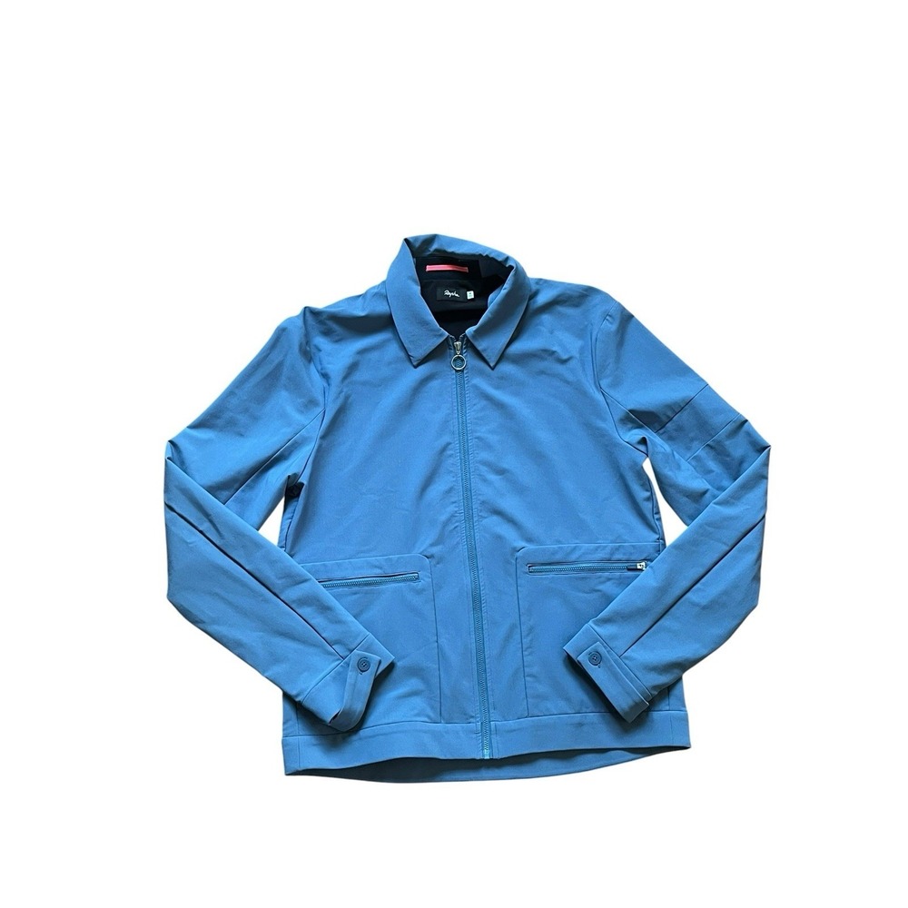 Rapha Loopback Jacket Blue Full Zip Lightweight Cycling Jacket Mens Size Medium